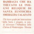 Eustochia Smeralda Calafato Bis Reliquia